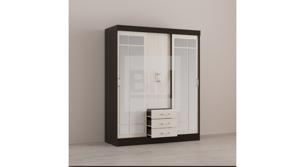 ШКАФ МАЭСТРО ЛАЙТ c фурнитурой