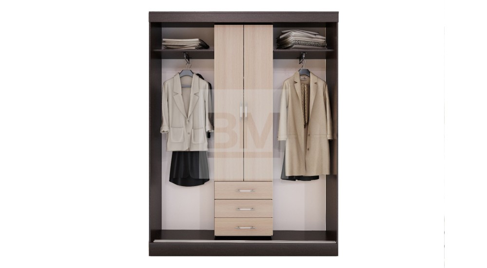 ШКАФ МАЭСТРО ЛАЙТ c фурнитурой