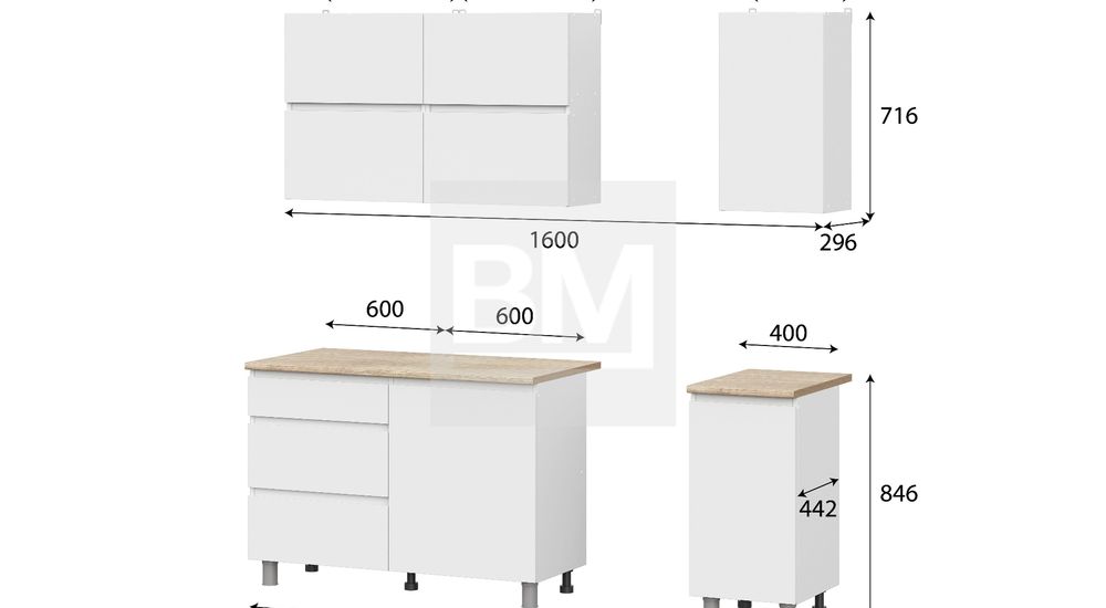 Кухонный гарнитур Токио 1,6м