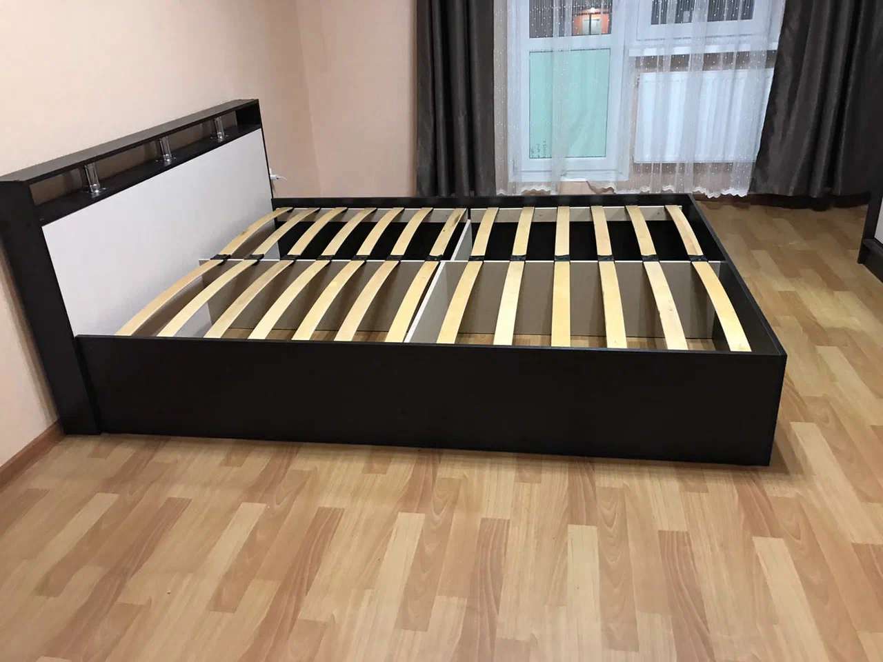 Двуспальная кровать Саломея 160х200, Венге-дуб